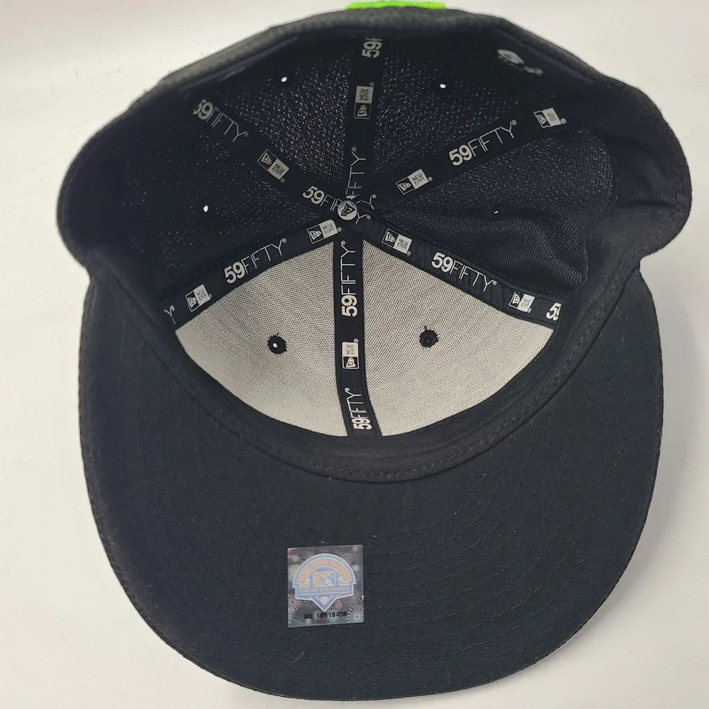 Eugene Emeralds Hat Fitted 6 3/4 New Era 59Fifty‎ Black Green MiLB Baseball Logo